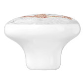 Nautische Kust Strand Wit Marmeren Schip Anker Keramische Knop (Zijkant)