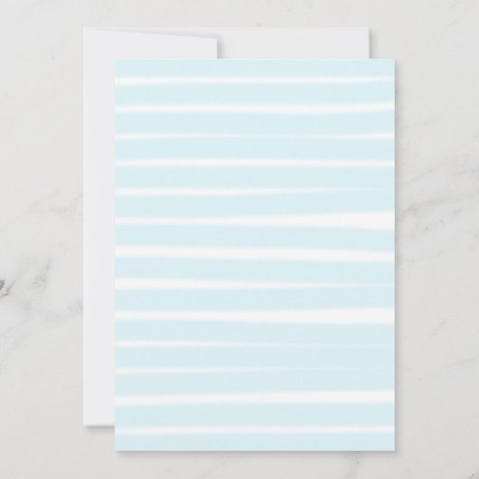 Nautische kustboot Ocean Modern Stripe Sweet 16 Kaart (Achterkant)