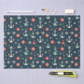 Nautische Kustkerst Anker Tissue Papier (Craft)