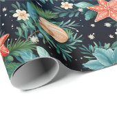 Nautische Kustkerst Zeester Verpakking Papier (Rol Hoek)