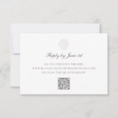 Nautische kustschaal QR Pure Wedding Response (Voorkant)