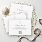 Nautische kustschaal QR Pure Wedding Response