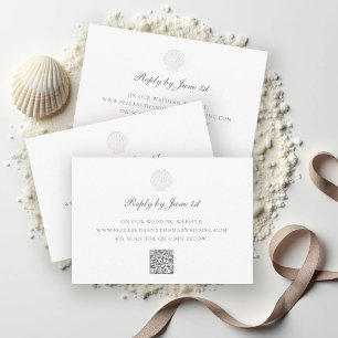 Nautische kustschaal QR Pure Wedding Response