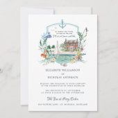 Nautische kustzeegang | Weddenschap Kaart (Voorkant)