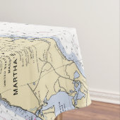 Nautische lengtegraad Latitude Martha's Vineyard Tafelkleed (Voorbeeld)