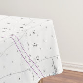 Nautische lengtegraad Latitude Punta Gorda Florida Tafelkleed (Voorbeeld)