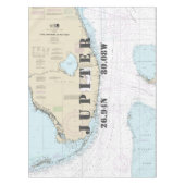 nautische lengtegraad van Jupiter FL Tafelkleed (Voorkant)