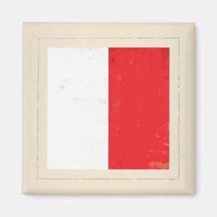 Nautische letter "H" Signaalvlag Magneet