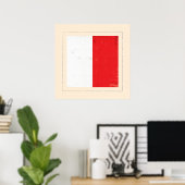 Nautische letter "H" Signaalvlag Poster (Thuiskantoor)