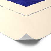 Nautische letter "P" Signaalvlag Poster (Hoek)