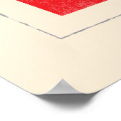 Nautische letter "T" Signaalvlag Poster (Hoek)