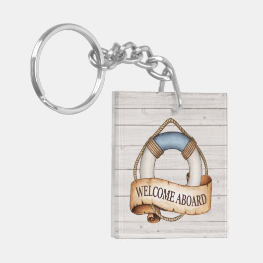 Nautische Life Buoy Sleutelhanger (Voorkant Links)