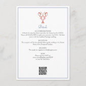Nautische Lobster Wedding Details Informatiekaartje (Voorkant)