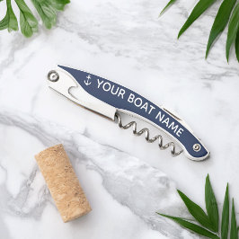 Nautische Marine Anker Boot Naam Ober's Kurkentrek Kurkentrekker