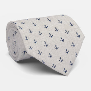 Nautische Marine Anker Groomsmen Wedding Stropdas