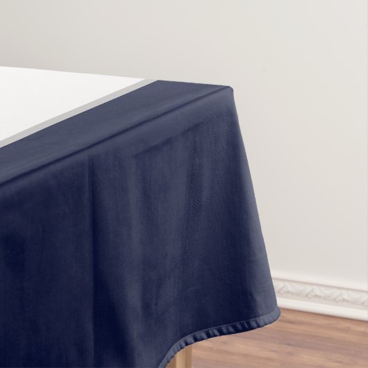 Nautische Marine Blauw Anker Kustkust Monogrammed  Tafelkleed (Voorbeeld)