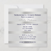 Nautische marine blauw anker zilver WT BG SQ Sweet Kaart (Achterkant)