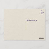 Nautische Marine Blauw Dank u Anker Tan Wedding Briefkaart (Achterkant)