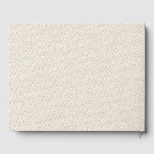 Nautische Marine Blauw En Tan Trouwschip Anker Gastenboek (Achterkant)