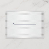 Nautische marine Blu anker zilver wht plaats kaart Plaatskaartje (Achterkant)