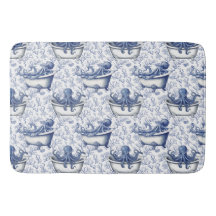 Nautische marine octopus in een bad