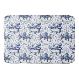 Nautische marine octopus in een bad badmat