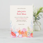 Nautische Marine Strand Zee Leven Waterverf Bruilo Kaart (Staand voorkant)