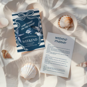 nautische marine vrijgezellenfeest kaart