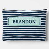 Nautische Marine & White Stripes Bachelor Party Fa Etui (Voorkant)