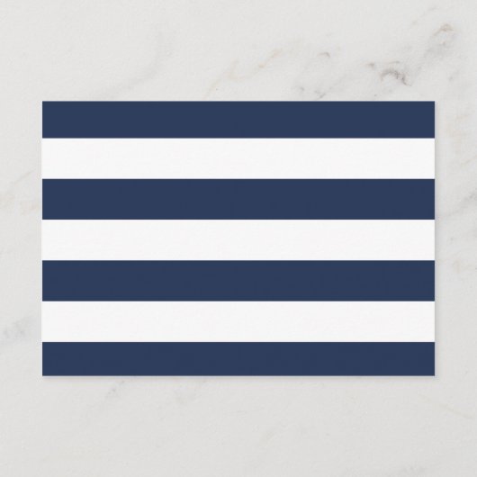 Nautische marine & witte schip bruiloft receptie informatiekaartje (Achterkant)