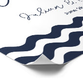 Nautische marinebruiloft vertrouw me dat je kunt d poster (Hoek)