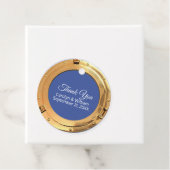 Nautische Messing Port Hole Bruiloft Bedankjes Labels (In situ)