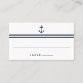 Nautische moderne bruiloft escort plaats kaarten plaatskaartje (Voorkant)