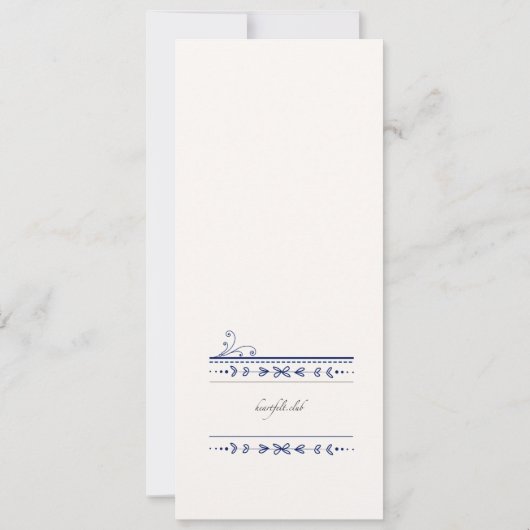 nautische Moederdag-Kaart Kaart (Achterkant)