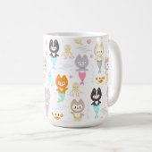 Nautische Mokken versierd met leuke zeemeermin kit (Voorkant rechts)