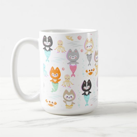 Nautische Mokken versierd met leuke zeemeermin kit (Links)