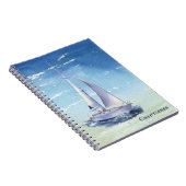 Nautische naam van het monogram van het zeil notitieboek (Rechterzijde)