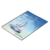 Nautische naam van het monogram van het zeil notitieboek (Linkerzijde)