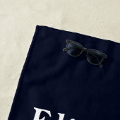 Nautische namaank glitter anker handdoek (In situ)