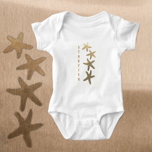 Nautische natuurlijke Starfish  Romper