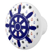 Nautische Nautische Nautische Knop van anker en wi (Rechts)