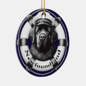 nautische newf-cirkel-Ornament Keramisch Ornament (Rechts)