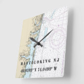 Nautische NJ Latitude Longitude Nautical Chart Vierkante Klok (Hoek)