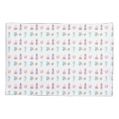 Nautische Oceaan Dieren Boot en Vuurtoren Kussensloop (Achterkant)