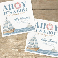 Nautische Oceaan Jongens Baby Shower