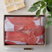 Nautische Oceaan Rode Kreeft Tissuepapier (Geschenk)