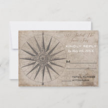 Nautische Oceaan Yacht Bruiloft RSVP Kaart