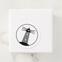 Nautische Oceaanbaken Vuurtoren Gestreepte Kunst