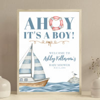 Nautische Oceaangeboorte Baby Borrel