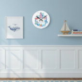 Nautische Oceandieren Boot en Vuurtoren Ronde Klok